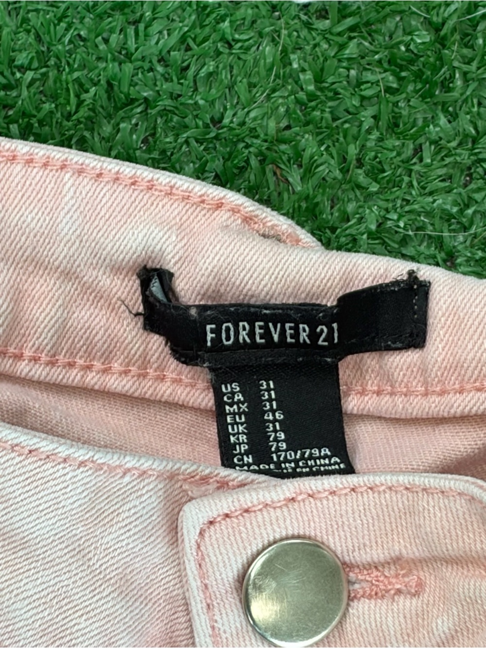 Forever 21 Soft Pink Denim Cutoff Shorts - Picture 3 of 3